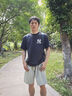 增致牛仔（ZENGZHI）2025夏季薄款休閑褲男時(shí)尚運動(dòng)短褲寬松直筒五分褲百搭中褲子男褲 曬單實(shí)拍圖