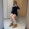 卓詩(shī)尼馬丁靴女2025新款秋季英倫風(fēng)復(fù)古女靴子厚底單靴磨砂串珠勃肯短靴 駝色-單里 37 曬單實(shí)拍圖