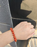 蔻小姐天然原礦瓦西南紅手鏈火焰紋川料滿(mǎn)色滿(mǎn)肉佛珠本命年瑪瑙女文玩串 6mm 【15cm手圍】天然原礦火焰紋 曬單實(shí)拍圖