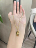 恩碩黃金項鏈999足金暴富小金條巧克力方塊5G520禮物情人節(jié)禮物送女友 背面暴富約5.0g 曬單實拍圖