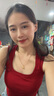 莫代爾酒紅色u型美背自帶胸墊背心女夏季內(nèi)搭無袖t恤外穿辣妹短款上衣 曬單實(shí)拍圖