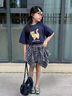 G.DUCKKIDS小黃鴨童裝女童夏裝套裝2025新款兒童衣服女孩夏季短袖裙褲兩件套 一整套 140 尺碼9~10歲【130-140cm】cm 曬單實(shí)拍圖