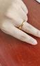 菜百首飾黃金戒指 足金個(gè)性時(shí)尚5D戒指 計(jì)價(jià) HJ 黃金戒指 約0.87g 15號(hào) 曬單實(shí)拍圖