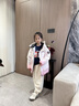 波司登（BOSIDENG）25年新款男女兒童短款5A抗菌4防面料連帽羽絨服T250246915DS 雪粉漸變|9BN6 130 /64 曬單實拍圖