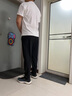 太子龍休閑褲男士夏季冰絲涼感寬松彈力戶外運(yùn)動(dòng)松緊腰束腳長(zhǎng)褲 黑色3XL 曬單實(shí)拍圖