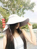 Siggi防曬帽女遮陽帽夏空頂帽披風(fēng)護(hù)脖頸防紫外線戶外徒步遮陽太陽帽子 曬單實拍圖
