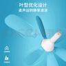 志高（CHIGO）小吊扇 小型電風(fēng)扇 小風(fēng)扇家用學(xué)生宿舍床上大風(fēng)力6頁(yè)蚊帳扇懸掛式微風(fēng)吊扇便攜小電扇 新升級-藍色款6葉 曬單實(shí)拍圖