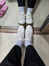 森達麥浪可可女款情侶鞋2025春秋新款商場(chǎng)同款德訓休閑鞋4CFD6AM5 米白寬版 38 曬單實(shí)拍圖