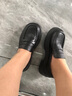 逸蘭朵黑色樂福鞋小皮鞋女2025春夏季新款英倫風(fēng)女鞋子學(xué)院休閑百搭單鞋 黑色 36 (230mm) 曬單實(shí)拍圖