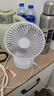 桌面小風扇靜音空氣循環(huán)USB可充電臺式家用辦公室學生宿舍床頭大風力便攜制冷電風扇大扇面 旗艦升級款-搖頭+定時-插電款 曬單實拍圖