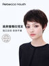 瑞貝卡（Rebecca）假發(fā)女士斜劉海紋理短直發(fā)全真人發(fā)絲自然透氣中老年媽媽全頭套 自然黑 短發(fā) 15cm 全手織工藝 曬單實拍圖