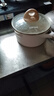 卡羅特麥飯石小奶鍋寶寶輔食鍋嬰兒煎煮一體鍋不粘鍋家用湯泡面鍋 18cm 曬單實(shí)拍圖