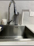 松鯨洗菜盆廚房水槽大單槽臺(tái)下盆不銹鋼洗菜盆洗碗槽手工一體盆洗菜池 C套餐-配冷熱抽拉龍頭+皂液器 尺寸-50*40cm 曬單實(shí)拍圖