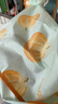 愛(ài)貝迪拉（AIBEDILA）一體式餐椅罩衣寶寶輔食反穿衣自主進(jìn)食嬰兒吃飯防水防臟圍兜飯兜 橙香南瓜【無(wú)袖全包/下擺可拆】 曬單實(shí)拍圖