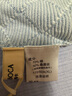 科蒙.博卡2025春夏桑蠶絲新款圓領(lǐng)針織衫女格紋撞色t恤短袖薄上衣 淺水藍(lán) XL 曬單實拍圖