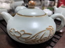 青澹汝窯茶壺景德鎮(zhèn)汝瓷手工陶瓷功夫茶具天青色拈花手禪緣茶壺 曬單實(shí)拍圖