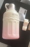 恩爾美（nRMEi）保溫杯大容量女士高顏值316不銹鋼便攜25新款兒童大肚吸管水杯壺 桃花粉2000ml【背帶+一杯三飲】 曬單實(shí)拍圖