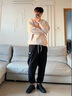 奧迪馳 AODELZ休閑鞋男款2025秋季新款潮流真皮軟底休閑皮鞋男透氣運動板鞋潮鞋 黑色 42 曬單實拍圖