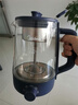 美的（Midea）養(yǎng)生壺 1L大容量一體式噴淋煮茶器蒸煮茶壺 辦公室煮茶燒水一體機 304不銹鋼花茶白茶ZC10S01 曬單實拍圖