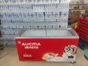 澳柯瑪（AUCMA）商用冷柜島柜大容量玻璃門臥式冷凍展示柜冰激凌雪糕展示柜多籃筐冰柜 擺攤必備神器 【弧形玻璃門】一級能效 SD-516CG 曬單實拍圖