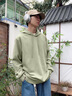 名創(chuàng)優(yōu)品（MINISO）美式連帽衛(wèi)衣男秋季2025新款百搭綠色外套慵懶風(fēng)潮流重磅寬松上衣 灰豆綠 L /175(30天質(zhì)量問題全額退) 曬單實拍圖