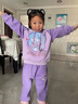 G.DUCKKIDS小黃鴨童裝庫(kù)洛米衣服女童衛(wèi)衣套裝春秋款兒童運(yùn)動(dòng)服洋氣女孩秋裝 紫色套裝【春秋款】 110 尺碼4~5歲【100-110cm】 曬單實(shí)拍圖