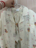 貓人【可愛印花】女士睡衣女翻領(lǐng)可外穿女生卡通少女家居服新品套裝 曬單實(shí)拍圖