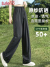班尼路（Baleno）冰感防曬直筒褲女2025年夏季UPF50+戶外運(yùn)動(dòng)褲子清涼透氣高腰長(zhǎng)褲 曬單實(shí)拍圖