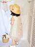 G.DUCKKIDS小黃鴨童裝女童連衣裙夏季新款兒童裙子女孩公主裙禮服網(wǎng)紗蓬蓬裙 杏色 100 尺碼2~3歲【90-100cm】 曬單實(shí)拍圖