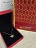 中國黃金（CHINA GOLD）足金蝴蝶項鏈女款黃金輕奢鎖骨鏈吊墜教師節(jié)生日禮物送女友老婆 【今/次日達】蝴蝶吊墜+S925鏈 約0.3g 曬單實拍圖