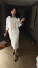 Khwfjas國際一線品牌半身裙女2025春夏新款高腰氣質(zhì)顯高瘦百搭裙 米白色 3XL (31) 推薦135-145斤 曬單實拍圖