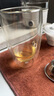 雅集雙層家用隔熱極簡杯耐熱防燙加厚玻璃杯透明杯咖啡杯綠茶杯 雙層極簡杯 450ml 1只 曬單實(shí)拍圖