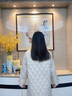 波司登25年秋女長(zhǎng)款90鵝絨極簡(jiǎn)小香風(fēng)菱形格羽絨服外套B250134188 曬單實(shí)拍圖