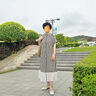 芳臨（FANGLIN）品牌圓頭粗跟真皮高跟鞋女2025春秋新款小羊皮軟底淺口低跟單鞋女 米白色 37 曬單實(shí)拍圖