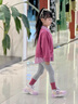 G.DUCKKIDS女小童洋氣春秋季網(wǎng)紅外套套裝女寶寶2025新款休閑寬松兩件套時(shí)尚 玫紅色 100 cm (建議90-100cm 2-3 曬單實(shí)拍圖