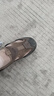 強(qiáng)人3515男士涼鞋戶外一腳蹬軟底沙灘鞋夏季鏤空包頭軟底洞洞鞋 咖色 41 曬單實(shí)拍圖