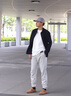 GAP男裝2025秋季新款抓絨松緊腰針織束腳褲運(yùn)動(dòng)褲休閑長褲500382 曬單實(shí)拍圖