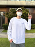 回力長(cháng)袖t恤男秋季純棉內搭圓領(lǐng)打底衫男休閑百搭上衣男裝白色XL 曬單實(shí)拍圖