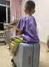 Walker Shop兒童行李箱新款可坐騎拉桿箱6-12歲男女孩旅游可登機密碼旅行箱 灰藍色 20英寸 【可登機】 曬單實(shí)拍圖