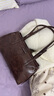 CHARLES&KEITH25秋季新品復(fù)古油蠟皮繩結(jié)單肩腋下包七夕禮物CK2-20782673 Distressed Coffee咖啡色 M 曬單實(shí)拍圖