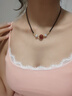 伊燦新中式麻繩項鏈女2025年新款爆款國風(fēng)黑瑪瑙鎖骨鏈輕奢高級感頸鏈 麻繩紅瑪瑙項鏈 曬單實(shí)拍圖