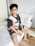 兒童睡衣男童夏季純棉短袖薄款2025新款夏款青少年中大童男孩套裝 22742 140 【童16碼】身高135-145CM 曬單實拍圖