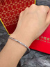 中國黃金（CHINA GOLD）錦鯉足銀手鐲女款如魚得水銀鐲子情人節(jié)生日禮物送女生媽媽老婆 錦鯉手鐲  約15g 曬單實拍圖