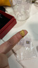 周六福（ZLF）  黃金戒指女款足金999活口心形女戒心心相印 計價 14號 - 2.86g 曬單實拍圖