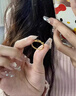 老鳳祥黃金扭結(jié)戒指女款足金纏綿打結(jié)指環(huán)手飾情人節(jié)生日禮物送女友老婆 扭結(jié)足金戒指 約2g【代寫賀卡+禮盒】 曬單實(shí)拍圖