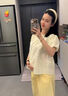 冶芷孕婦套裝夏季2025新款夏季女裝波點娃娃衫薄款短袖上衣褲子兩件套 孕婦套裝【上衣+黃色褲子】L碼 曬單實拍圖