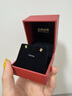 百泰首飾（BATAR JEWELLERY）生日禮物黃金耳飾女999足金甜蜜萌兔耳釘生肖小兔子耳朵耳針 一對萌兔耳釘【約0.52g】 曬單實(shí)拍圖