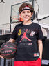 JordanNIKE耐克童裝男女童短袖T恤JORDAN夏季兒童上衣 正黑色 160(XL)  曬單實拍圖