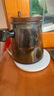 山點水飄逸杯泡茶壺全玻璃內(nèi)膽胡桃木茶水分離過濾泡茶杯家用茶具沖茶器 曬單實拍圖