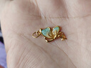 周大生復(fù)購補(bǔ)貼黃金吊墜女足金莫奈星辰蝴蝶硬金七夕禮物送女友 0.75g 曬單實(shí)拍圖
